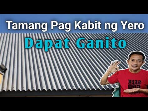 Tamang Paraan Ng pag Kabit Ng Yero • Paano Mag .